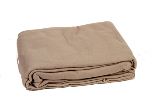 Comptoir du linge POL26TAU Fleecedecke, 240 x 260 cm, Braungrau von Comptoir du linge