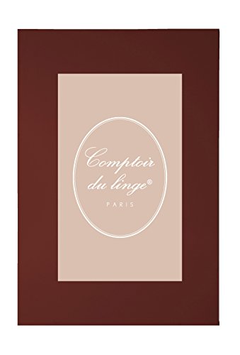 Comptoir du Linge d351827 Bettlaken Uni Baumwolle Schokolade 275 x 180 cm von Comptoir du Linge