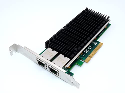 Computer District - 10Gbits Ethernet Netzwerkkarte - 2x RJ45-10 Gigabit LAN - PCI Express X8 (PCIe X8 - PCI-E X8) - Intel X540 Chipsatz - Windows Server - Windows 7/8/10/11, Linux von Computer District