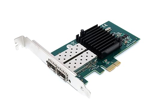 Computer District - SFP-Netzwerkkarte 1G - 2 SFP-Ports Glasfaser - Gigabit - PCI Express X1 (PCIe X1 - PCI-E X1) - Chipsatz Intel I350AM2 - Low und High Profile - Windows, Linux von Computer District