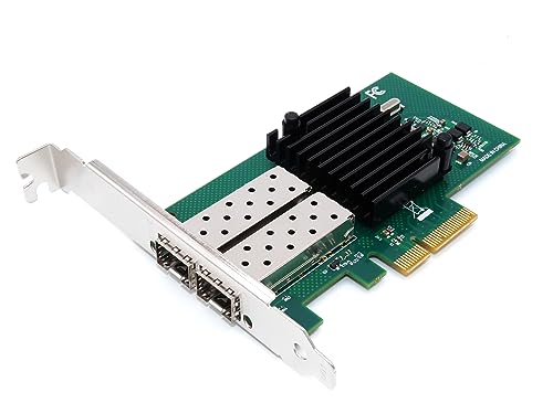 Computer District - SFP-Netzwerkkarte 1G - 2 SFP-Ports Glasfaser - Gigabit - PCI Express X4 (PCIe X4 - PCI-E X4) - Chipsatz Intel I350AM2 - Low und High Profile - Windows, Linux von Computer District