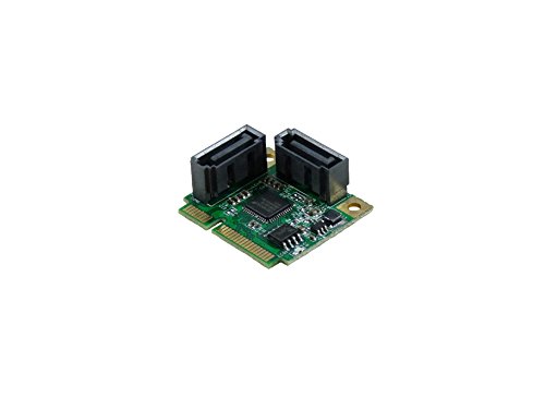 Computer Distrikt Karte CONTROLEUR Mini PCI Express (Mini PCI-E – MiniPCIe) – 2 Ports SATA III (SATA 3) – Chipsatz ASM1061 von Computer District