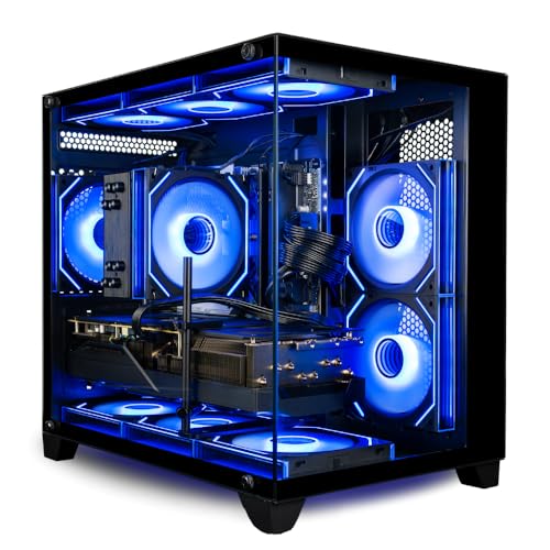 Empowered PC Panorama RTX 4080 Gaming Desktop AMD Ryzen 7 5700X, 32GB RAM, 1TB NVMe SSD + 2TB HDD, WLAN, Windows 11 Home - Bester 2024 RGB Prebuilt Tower Computer für Gamer von Computer Upgrade King
