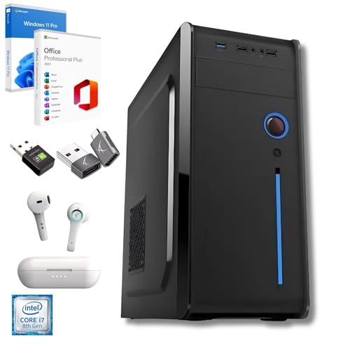 Computers Parts Desktop-PC i7 32 GB RAM 1 TERA SSD Office, Business und Multimeda HDMI WiFi Bluetooh USbc Win 11 Pro MS Office 2021 PRO Garantie 36 Monate + Geschenk (I78700-32GB-1TERA) von Computers Parts