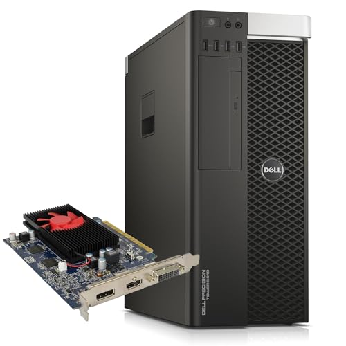 Computers Parts DELL Precision T5810 Tower Workstation | Intel Xeon E5-1620 V3 | ATI Radeon R7 450 4GB HDMI | Windows 11 Pro Microsoft Office 2021 HDMI (Generalüberholt) von Computers Parts