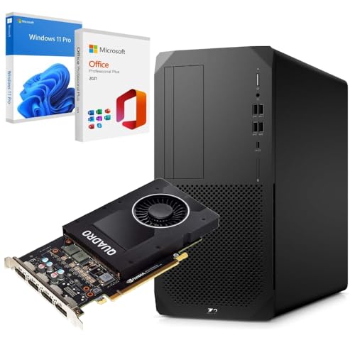 Workstation Z2 G5 | Core i7-10700 bis zu 5,10 GHz | RAM 64 GB | SSD 1 TB | Grafikkarte QUADRO P2000 | Win11 Pro Office 2021 | WLAN und Bluetooth | Das Beste für Cad und Design 36 Monate Garantie von Computers Parts