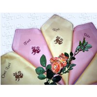 Servietten Aus Stoff von Computerstickerei