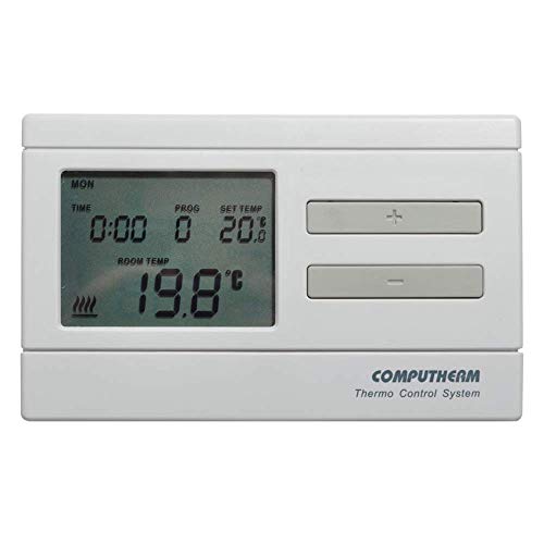 COMPUTHERM Q7 programmierbarer, digitaler Thermostat, Wand-Thermostat für Heizung, Klimaanlagen & Fußbodenheizung, Raum-Temperaturregler & -messer, mit 6 Programmen pro Tag von COMPUTHERM