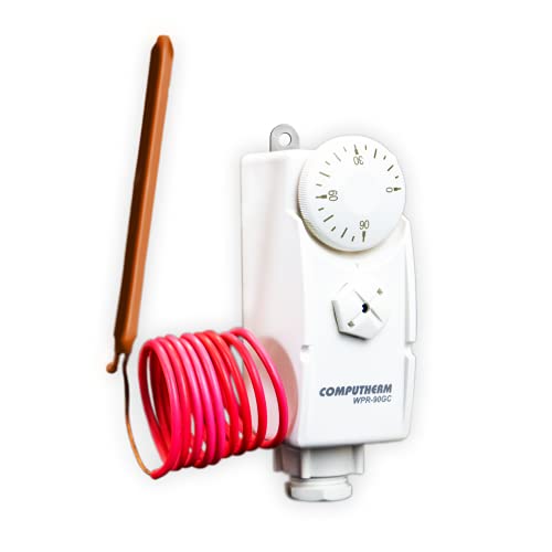 COMPUTHERM Tauchthermostat WPR-90GC, Thermostat mit Tauchhülse & Fernfühler, Thermostatregler für Heizungsanlagen, invasive Messung für exakte Werte, Überwachung von Heizkreisen von COMPUTHERM