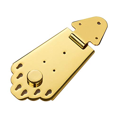 COMETX Gitarre Tailpiece 6 String Guitar Metal Tailpiece Bridge with Schrauben for Jazz E-Gitarre Instrument Teile Gold von Comtex