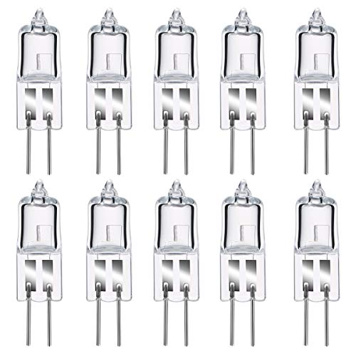 Comyan G4 Halogenlampen, 12V 20W Halogen Stiftsockellampe Warmweiß 2800K, G4 Kapselglühlampen Dimmbar für Innenbeleuchtung, 10 Stück von Comyan