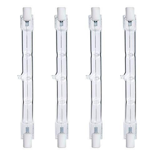 Comyan 300W Äquivalent R7s Linear Halogen Flutlicht 4650lm 2700K J118 Sicherheitsglühlampe 118mm Länge, dimmbar - 4er Pack von Comyan