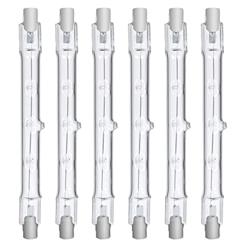 Comyan 300W Äquivalent R7s Linear Halogen Flutlicht 4650lm 2700K J118 Sicherheitsglühlampe 118mm Länge, dimmbar - 6er Pack von Comyan