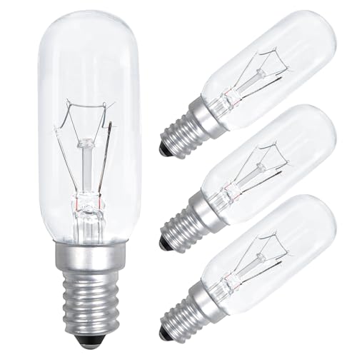 Comyan E14 40W Dunstabzugshaube Glühbirne, 320lm T25 Dunstabzugshaube SES Gerätelampe Warmweiß 2700K Glühlampe Dimmbar für Dunstabzugshaube - 4 Stück von Comyan