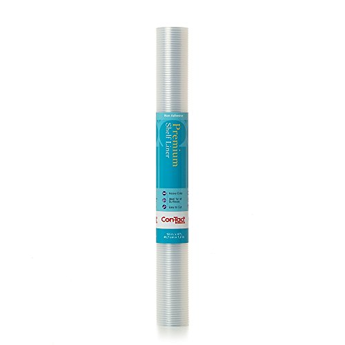 Con-Tact Brand Premium Non-Adhesive Shelf and Drawer Liner, 18-Inches by 4-Feet, Ribbed Clear, 6 Rolls von Con-Tact