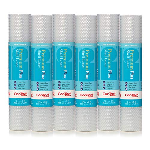 Con-Tact Markenkontakt-Regal- und Schubladeneinlage 12" x 6',6 Rolls Nova Crystal Clear von Con-Tact