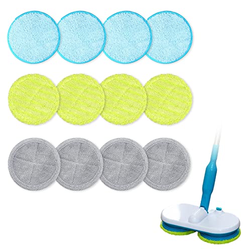 16cm Mikrofaser Pads geeignet für Floating Mop M30457 (12 Stück-Set) von ConBlom