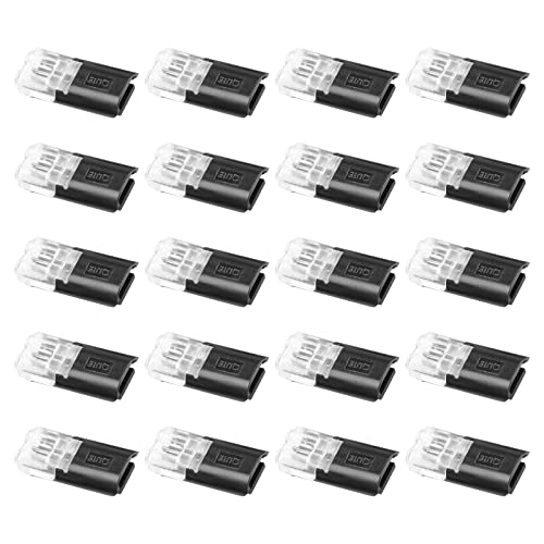 20 Stück Auto-Steckverbinder, 2-poliger Steckverbinder, 18-24 AWG Draht-Schnellspleißverbinder, Crimpverbinder von ConBlom