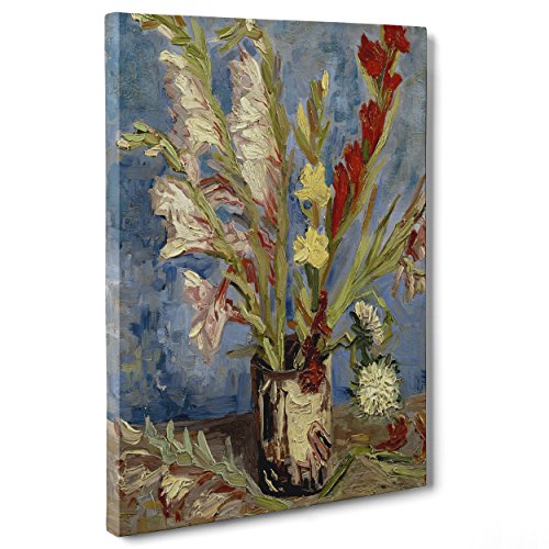 Bild auf Leinwand Canvas – Gerahmt – fertig zum Aufhängen – Van Gogh – Vase with Gladiole and China Asters – Vase mit Gladiole und Astrofotografie chinesischen Dimensione: 30x40cm A - Senza Cornice Bild auf Leinwand Canvas – Gerahmt – fertig zum Aufhängen – Van Gogh – Vase with Gladiole and China Asters – Vase mit Gladiole und Astrofotografie chinesischen Dimensione: 30x40cm A - Senza Cornice von ConKrea