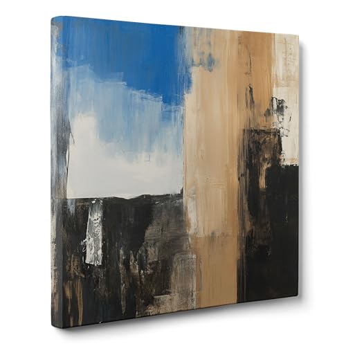 ConKrea — Beige und blauer Himmel — 70 x 70 cm Abstraktes Bild auf gerahmter Leinwand für die Dekoration von Wänden im Wohnzimmer, Schlafzimmer oder Büro | Materialabstrakt ConKrea — Beige und blauer Himmel — 70 x 70 cm Abstraktes Bild auf gerahmter Leinwand für die Dekoration von Wänden im Wohnzimmer, Schlafzimmer oder Büro | Materialabstrakt von ConKrea