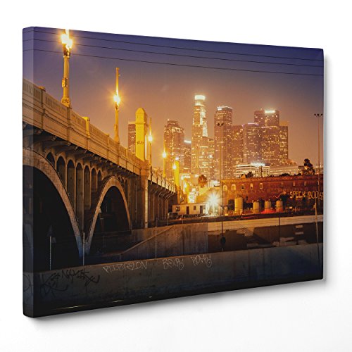 ConKrea Bild auf Leinwand Canvas – Gerahmt – fertig Zum Aufhängen – Los Angeles – Kalifornien – USA Amerika USA Dimensione: 70x100cm A - Senza Cornice von ConKrea