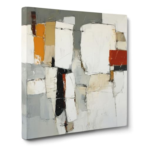 ConKrea — Blöcke Grau, Ocker und Erde — 30x30 cm Abstraktes Bild auf gerahmter Leinwand zur Dekoration von Wänden im Wohnzimmer, Schlafzimmer oder Büro | Materieller Expressionismus ConKrea — Blöcke Grau, Ocker und Erde — 30x30 cm Abstraktes Bild auf gerahmter Leinwand zur Dekoration von Wänden im Wohnzimmer, Schlafzimmer oder Büro | Materieller Expressionismus von ConKrea