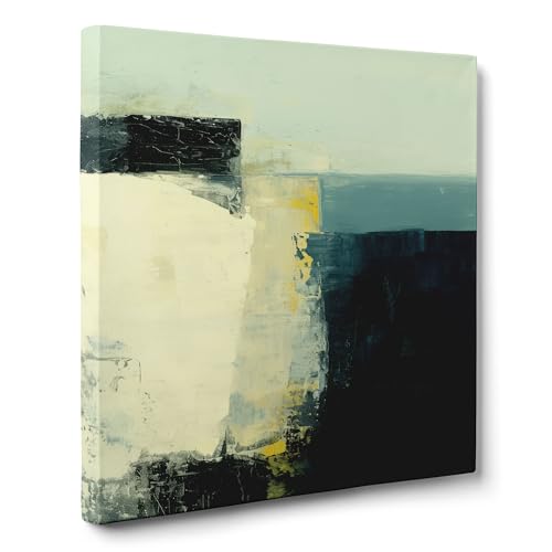 ConKrea — Dunkle Fraktur auf hellem Hintergrund — 50x50 cm Abstraktes Bild auf gerahmter Leinwand zur Dekoration von Wänden im Wohnzimmer, Schlafzimmer oder Büro | Materielle Abstraktion ConKrea — Dunkle Fraktur auf hellem Hintergrund — 50x50 cm Abstraktes Bild auf gerahmter Leinwand zur Dekoration von Wänden im Wohnzimmer, Schlafzimmer oder Büro | Materielle Abstraktion von ConKrea