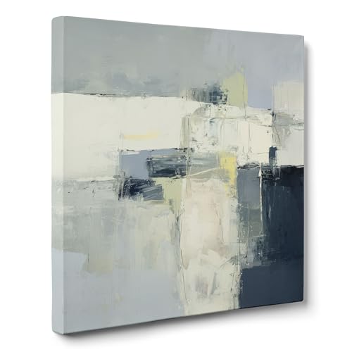 ConKrea — Graue und blaue Blöcke — 100 x 100 cm Abstraktes Bild auf gerahmter Leinwand zur Dekoration von Wänden im Wohnzimmer, Schlafzimmer oder Büro | Geometrischer Abstrakt ConKrea — Graue und blaue Blöcke — 100 x 100 cm Abstraktes Bild auf gerahmter Leinwand zur Dekoration von Wänden im Wohnzimmer, Schlafzimmer oder Büro | Geometrischer Abstrakt von ConKrea