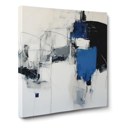 ConKrea — Graue und blaue Blöcke — 50 x 50 cm Abstraktes Bild auf gerahmter Leinwand zur Dekoration von Wänden im Wohnzimmer, Schlafzimmer oder Büro | Geometrischer Abstrakt ConKrea — Graue und blaue Blöcke — 50 x 50 cm Abstraktes Bild auf gerahmter Leinwand zur Dekoration von Wänden im Wohnzimmer, Schlafzimmer oder Büro | Geometrischer Abstrakt von ConKrea