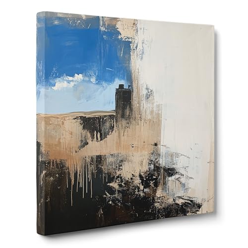 ConKrea — Horizontlinie und helle Wand — 70x70 cm Abstraktes Bild auf gerahmter Leinwand zur Dekoration von Wänden im Wohnzimmer, Schlafzimmer oder Büro | Lyrischer Abstrakt ConKrea — Horizontlinie und helle Wand — 70x70 cm Abstraktes Bild auf gerahmter Leinwand zur Dekoration von Wänden im Wohnzimmer, Schlafzimmer oder Büro | Lyrischer Abstrakt von ConKrea