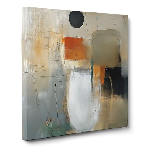 ConKrea — Kreise und Linien auf weichem Hintergrund — 30x30 cm Abstraktes Bild auf gerahmter Leinwand zur Dekoration von Wänden im Wohnzimmer, Schlafzimmer oder Büro | Organischer Abstrakt ConKrea — Kreise und Linien auf weichem Hintergrund — 30x30 cm Abstraktes Bild auf gerahmter Leinwand zur Dekoration von Wänden im Wohnzimmer, Schlafzimmer oder Büro | Organischer Abstrakt von ConKrea