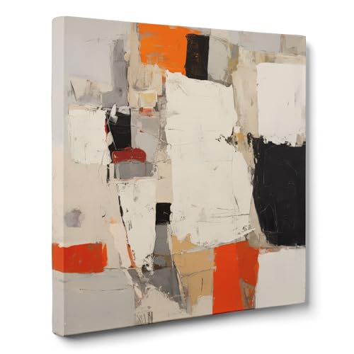 ConKrea — Orange und Ocker in chaotischer Bewegung — 50x50 cm Abstraktes Bild auf gerahmter Leinwand zur Dekoration von Wänden im Wohnzimmer, Schlafzimmer oder Büro | Materieller Expressionismus ConKrea — Orange und Ocker in chaotischer Bewegung — 50x50 cm Abstraktes Bild auf gerahmter Leinwand zur Dekoration von Wänden im Wohnzimmer, Schlafzimmer oder Büro | Materieller Expressionismus von ConKrea