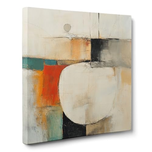 ConKrea — Oval auf heißem Hintergrund — 70 x 70 cm Abstraktes Bild auf gerahmter Leinwand zur Dekoration von Wänden im Wohnzimmer, Schlafzimmer oder Büro | Oval auf warmem Hintergrund ConKrea — Oval auf heißem Hintergrund — 70 x 70 cm Abstraktes Bild auf gerahmter Leinwand zur Dekoration von Wänden im Wohnzimmer, Schlafzimmer oder Büro | Oval auf warmem Hintergrund von ConKrea