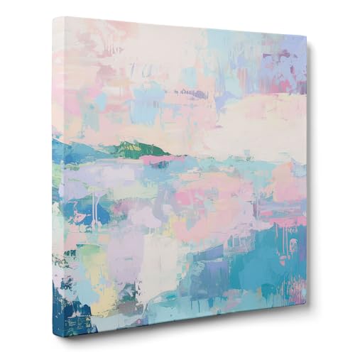 ConKrea — Pastell Horizont — 70x70 cm Abstraktes Bild auf gerahmter Leinwand für die Dekoration von Wänden im Wohnzimmer, Schlafzimmer oder Büro | Abstrakter Expressionismus ConKrea — Pastell Horizont — 70x70 cm Abstraktes Bild auf gerahmter Leinwand für die Dekoration von Wänden im Wohnzimmer, Schlafzimmer oder Büro | Abstrakter Expressionismus von ConKrea