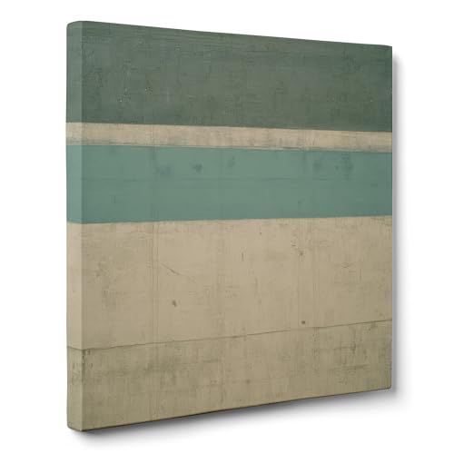 ConKrea — Spuren auf grünen Streifen — 70x70 cm Abstraktes Bild auf gerahmter Leinwand zur Dekoration von Wänden im Wohnzimmer, Schlafzimmer oder Büro | Abstrakt strukturiert ConKrea — Spuren auf grünen Streifen — 70x70 cm Abstraktes Bild auf gerahmter Leinwand zur Dekoration von Wänden im Wohnzimmer, Schlafzimmer oder Büro | Abstrakt strukturiert von ConKrea