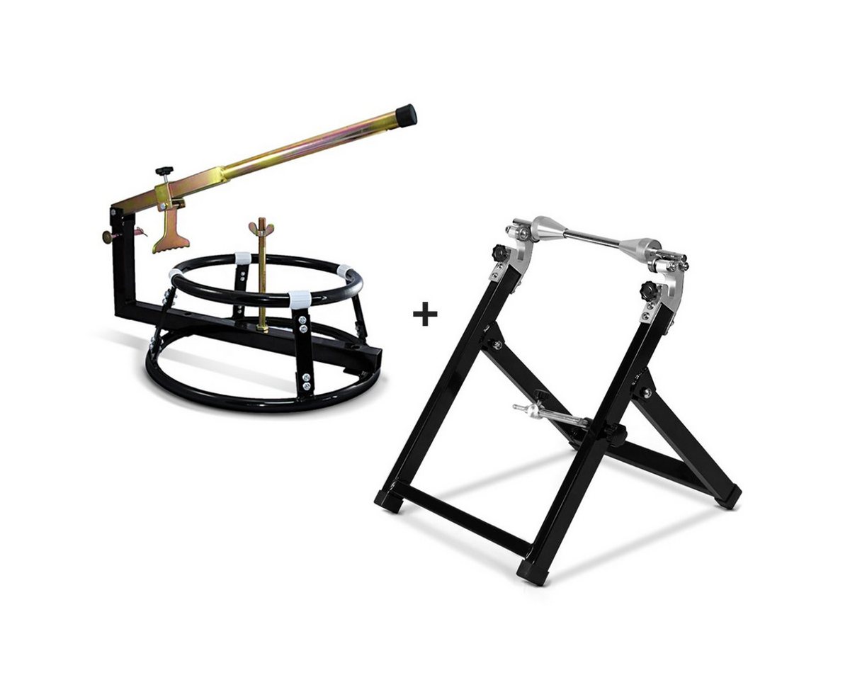 ConStands Reifenmontagemaschine Motorrad Reifenmontiergerät + Wuchtbock Set WO-1 + WU-2 # sw ConStands Reifenmontagemaschine Motorrad Reifenmontiergerät + Wuchtbock Set WO-1 + WU-2 # sw von ConStands