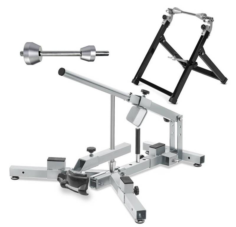 ConStands Reifenmontagemaschine Reifenmontiergerät 12-21" Set mit Wuchtbock passend für Motorradreifen von ConStands