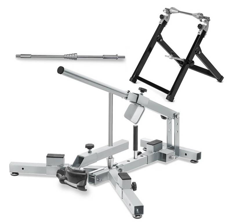 ConStands Reifenmontagemaschine Reifenmontiergerät 12-21" Set mit Wuchtbock passend für Motorradreifen von ConStands