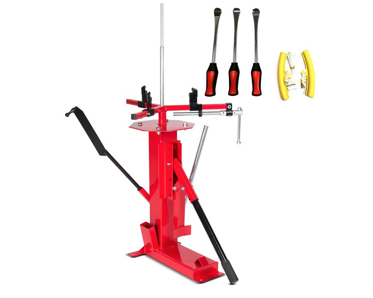 ConStands Reifenmontagemaschine Set Motorrad Reifenmontiergerät XL9R rot + Reifen Montiereisen + Felge ConStands Reifenmontagemaschine Set Motorrad Reifenmontiergerät XL9R rot + Reifen Montiereisen + Felge von ConStands
