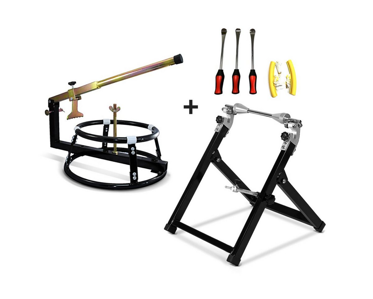 ConStands Reifenmontagemaschine Set TC1 Motorrad Reifenmontiergerät mit Wuchtbock + Werkzeug Set Reife ConStands Reifenmontagemaschine Set TC1 Motorrad Reifenmontiergerät mit Wuchtbock + Werkzeug Set Reife von ConStands