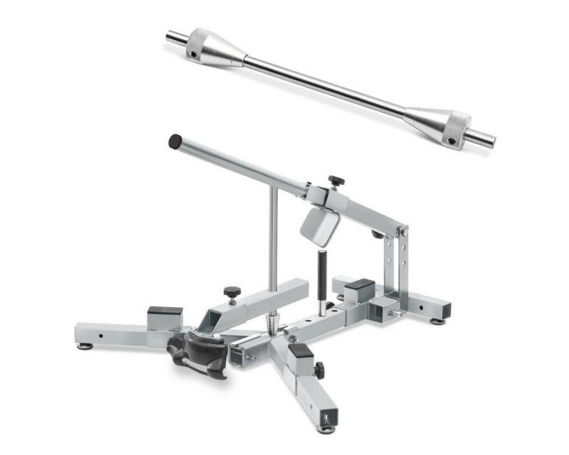 ConStands Reifenmontierhilfe Motorrad Auswuchtachse 19mm mit Klemmkonen / Konus passend für Wuchtbo von ConStands