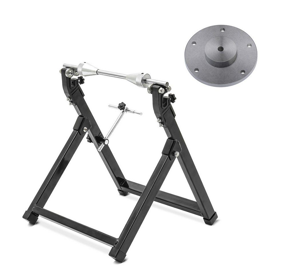 ConStands Reifenwuchtmaschine Wuchtbock Motorrad # WU-2 Auswuchtgerät schwarz + Adapter/Auswuchtadap von ConStands