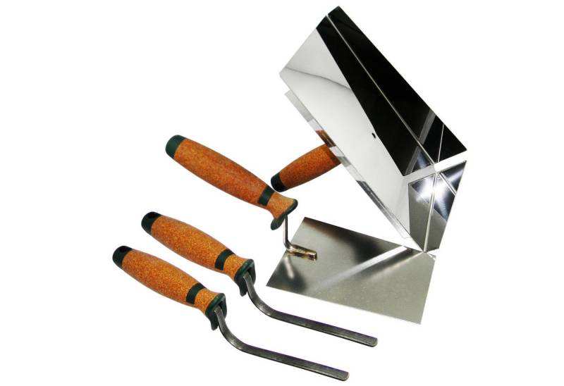 ConToo Fugenspachtel Fugblech 245x155mm + Trapezkelle + Fugenkelle 6,8mm KORKGRIFF CT04 von ConToo