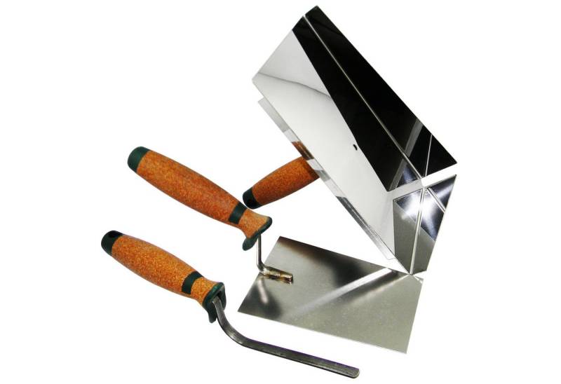 ConToo Fugenspachtel Fugblech 245x155mm + Trapezkelle + Fugenkelle 6mm KORKGRIFF von ConToo