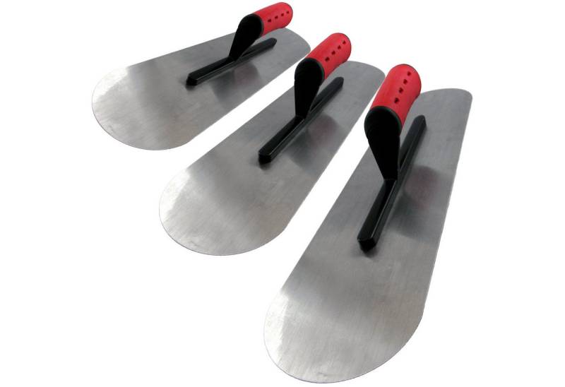 ConToo Zahnspachtel Bodenlegerkelle Zweiseitig Halbrund 295/530/595mm SET CT028 von ConToo