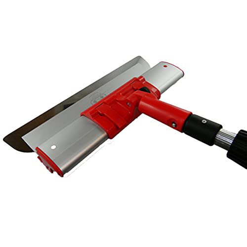 Komplettes Profi-Set: Flächenspachtel 40 cm + Adapter + Teleskopstange 120-220 cm, Austauschbares und sehr langlebiges Blatt 0,3 mm ErgoPlane CT01 von ConToo