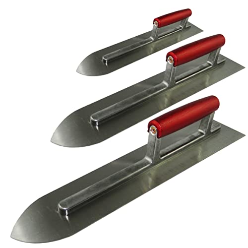 Profi Bodenlegerkelle spitzförmige, Set 295mm, 500mm, 585mm, Estrichkelle, Steinholzglätter, Super stark Glättekelle für Bodenleger CT027 Profi Bodenlegerkelle spitzförmige, Set 295mm, 500mm, 585mm, Estrichkelle, Steinholzglätter, Super stark Glättekelle für Bodenleger CT027 von ConToo