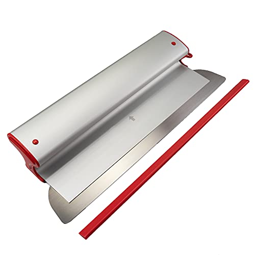 Profi Flächenspachtel 600 mm mit Superflexible, Wechselblatt Edelstahlblatt 0,3 mm, Ergonomisch Alu Handgriff, ErgoPlane CT01 von ConToo