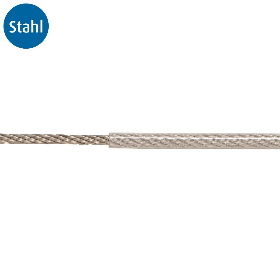 Conacord Drahtseil 5mm x 1m Material: Stahl PVC ummantelt von Conacord