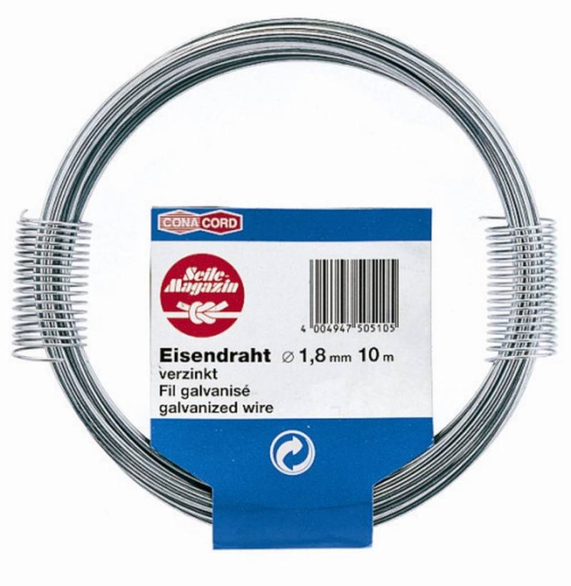 Conacord Eisendraht Ø 1,8 mm x 10 m verzinkt von Conacord